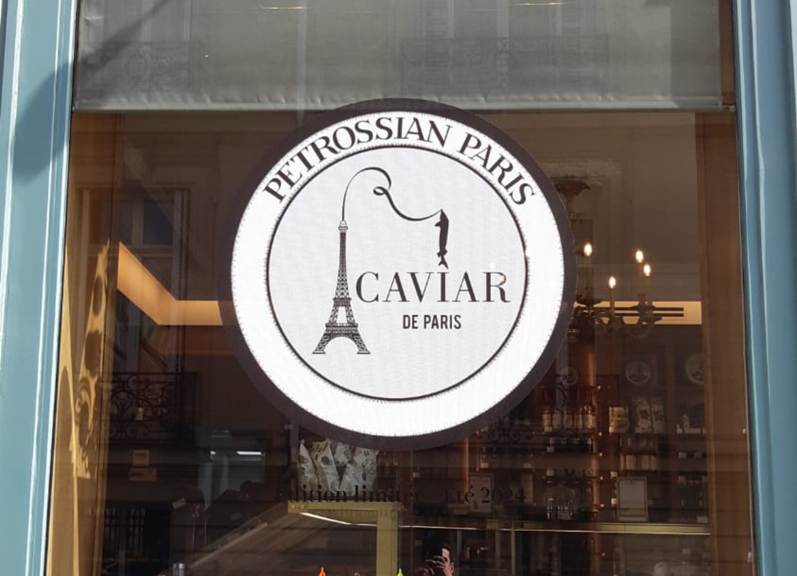 Stickers vitrine Caviar de Paris DPS
