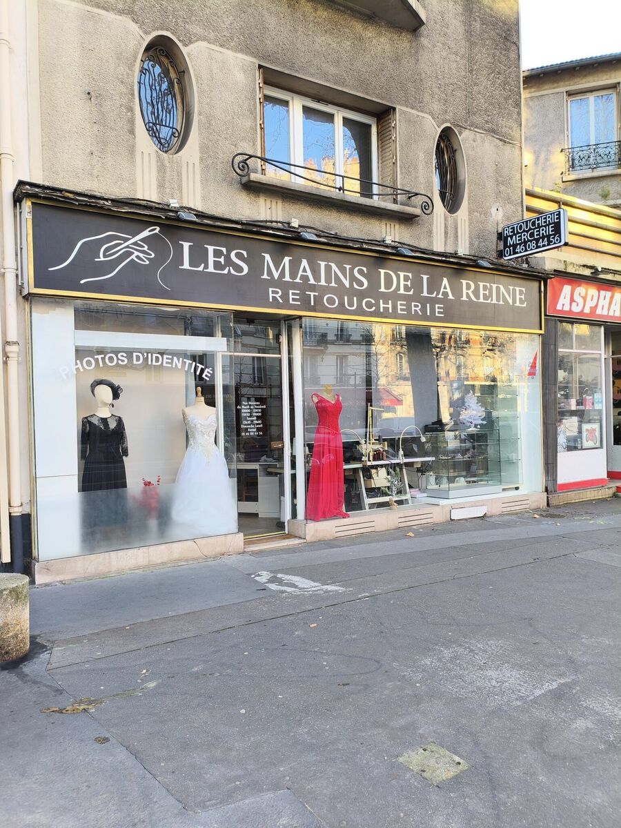 Bandeau de façade Les Mains de la Reine, retoucherie — DPS Boulogne