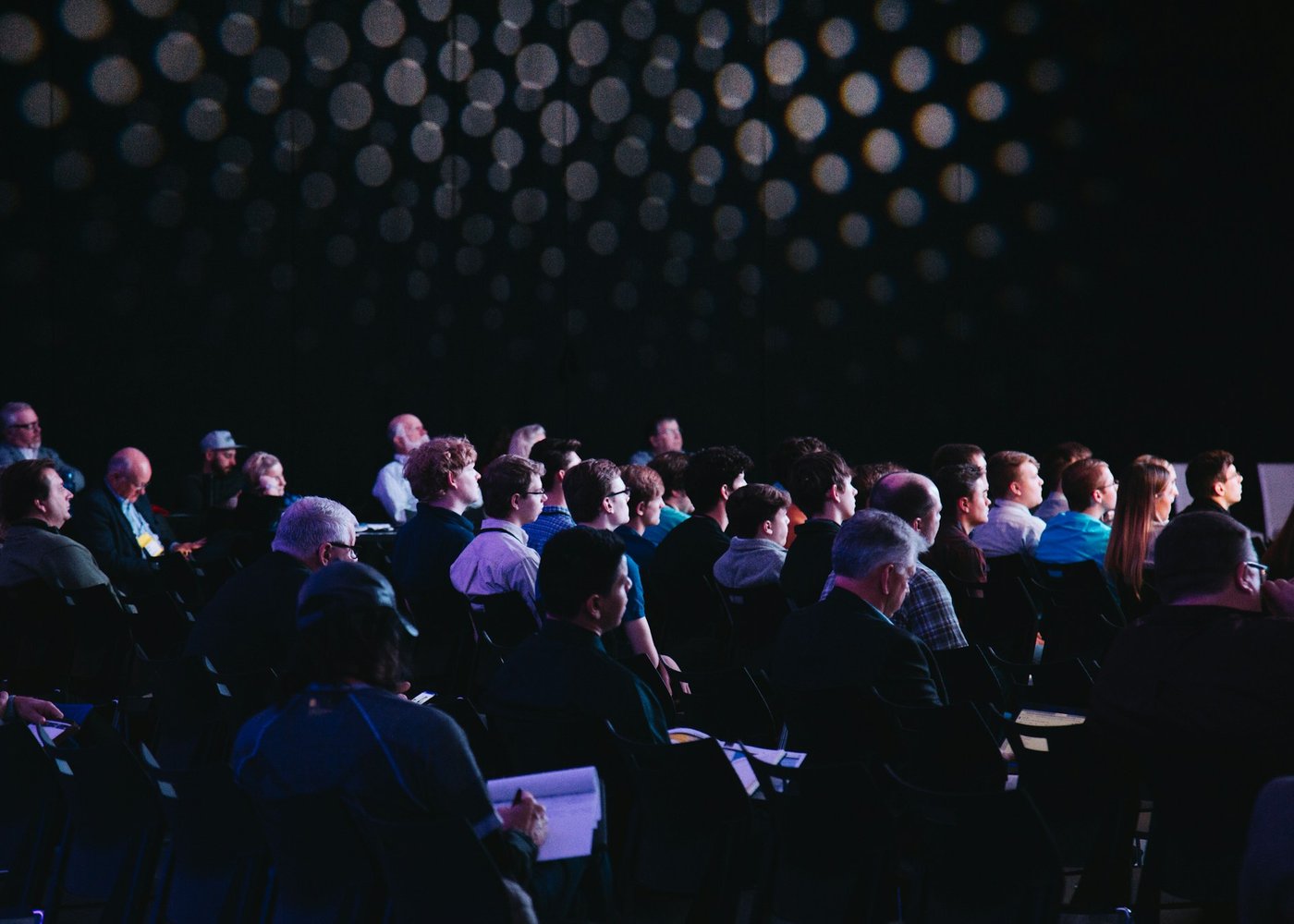 Public d'une conférence professionnelle