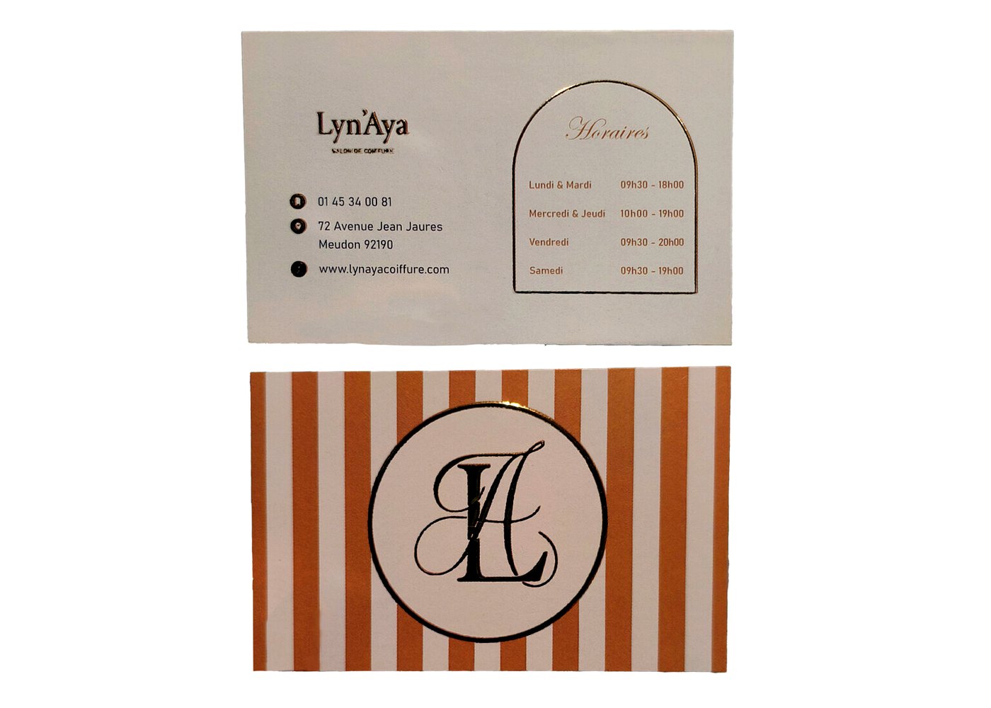 Carte de visite Lyn'Aya recto verso — DPS Boulogne