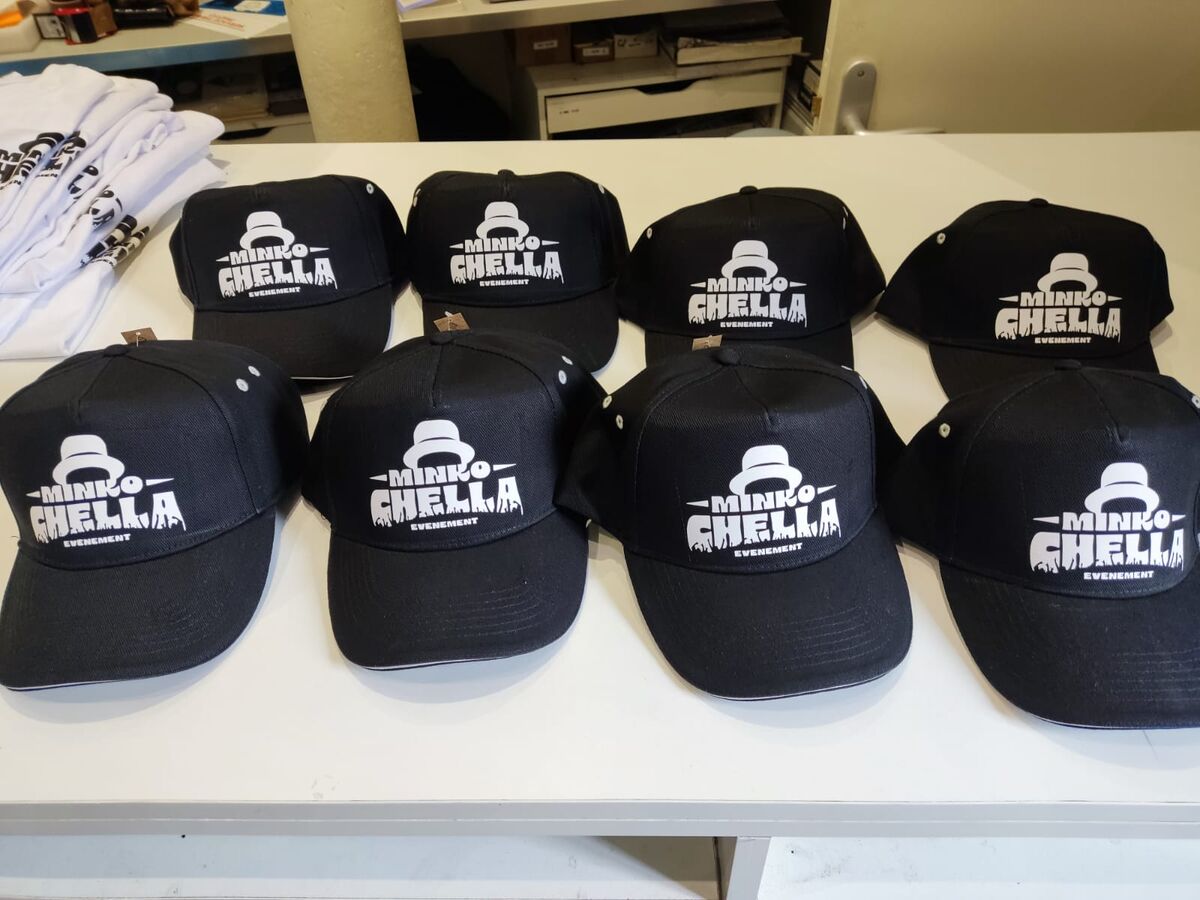 Casquettes noires personnalisées Minko Chella — DPS Boulogne
